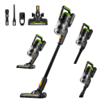 NEC285GR – Cordless Stick Vacuum with LED, Swivel & Long Runtime