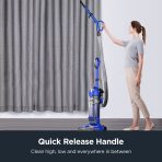 Eureka NEU182A PowerSpeed Bagless Upright Vacuum Cleaner, Lite, Blue - Image 7